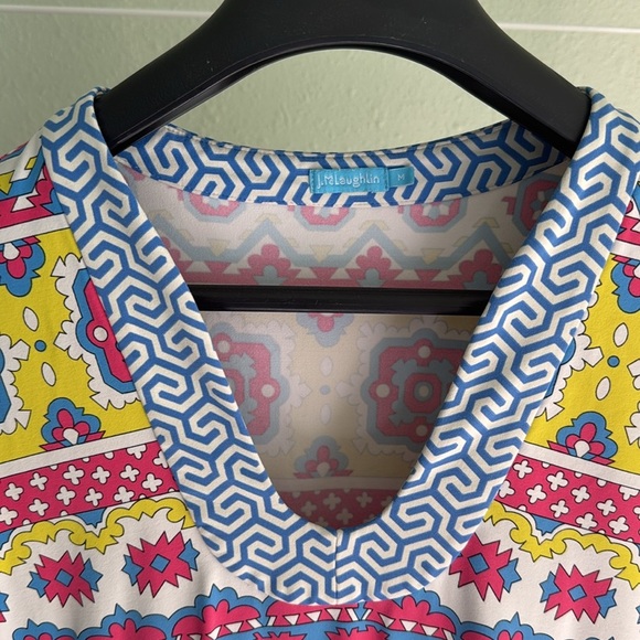 J. McLaughlin Gisel Geo Bold Catalina Cloth Dress M - Picture 2 of 5